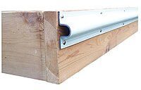 Dock Edge "C" Guard Economy PVC Profiles 10ft Roll - White