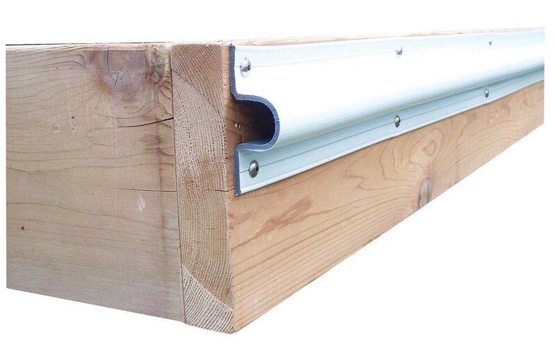 Dock Edge "C" Guard Economy PVC Profiles 10ft Roll - White