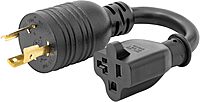 StarTech.com 6in (15cm) Heavy Duty Power Cord, NEMA L5-20P to NEMA 5-20R, AC Power Adapter Cable, 20A 125V, 12AWG
