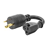 StarTech.com 6in (15cm) Heavy Duty Power Cord, NEMA L5-20P to NEMA 5-20R, AC Power Adapter Cable, 20A 125V, 12AWG