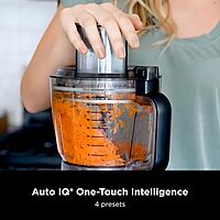 Ninja Food Processor, Professional Plus, 1000 Peak Watts, 4 Functions for Chopping, Slicing, Purees & Dough with 9-Cup Processor Bowl, 3 Blades, Food Chute & Pusher, Silver, BN601 9-Cup Food Processor