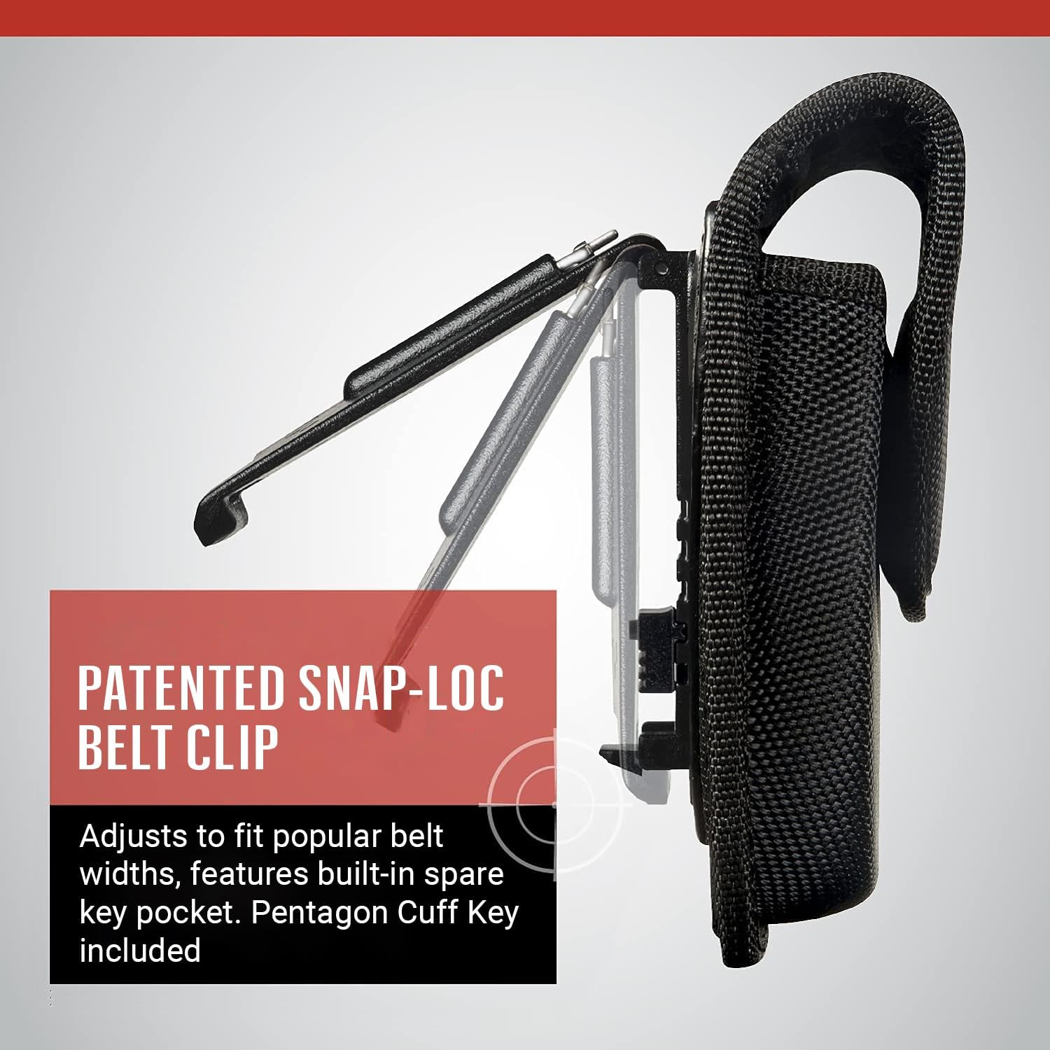 ASP, Inc. Ballistic Tactical Handcuff Case for Chain or Hinge Handcuffs, Handcuff Case for Duty Belt