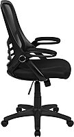 Flash Furniture Porter High-Back Mesh Ergonomic Swivel Office Chair with Adjustable Lumbar Support and Flip-Up Armrests