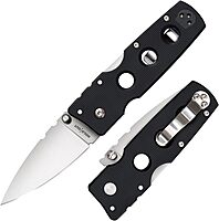 COLD STEEL Hold Out 3" S35VN Folding Pocket Knife with G-10 Handle and Tri-Ad Lock