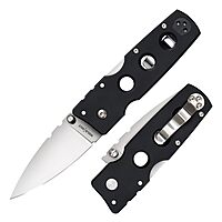 COLD STEEL Hold Out 3" S35VN Folding Pocket Knife with G-10 Handle and Tri-Ad Lock