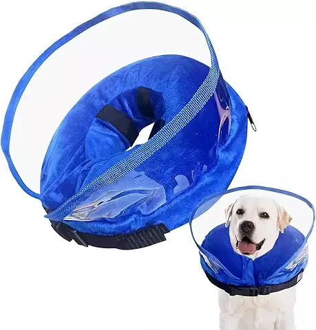 Collar De Recuperación para Perro y Gatos, Collares Ajustables de Protector de Gatos, Cómodo Collar Isabelino Perro, Cono para Perro Gato, Collares para Perro Gato para Evitar Mordeduras y Arañazos