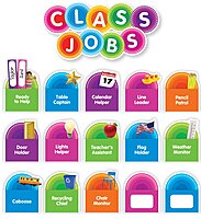 Color Your Classroom Class Jobs Bulletin Board Set, Assorted Colors