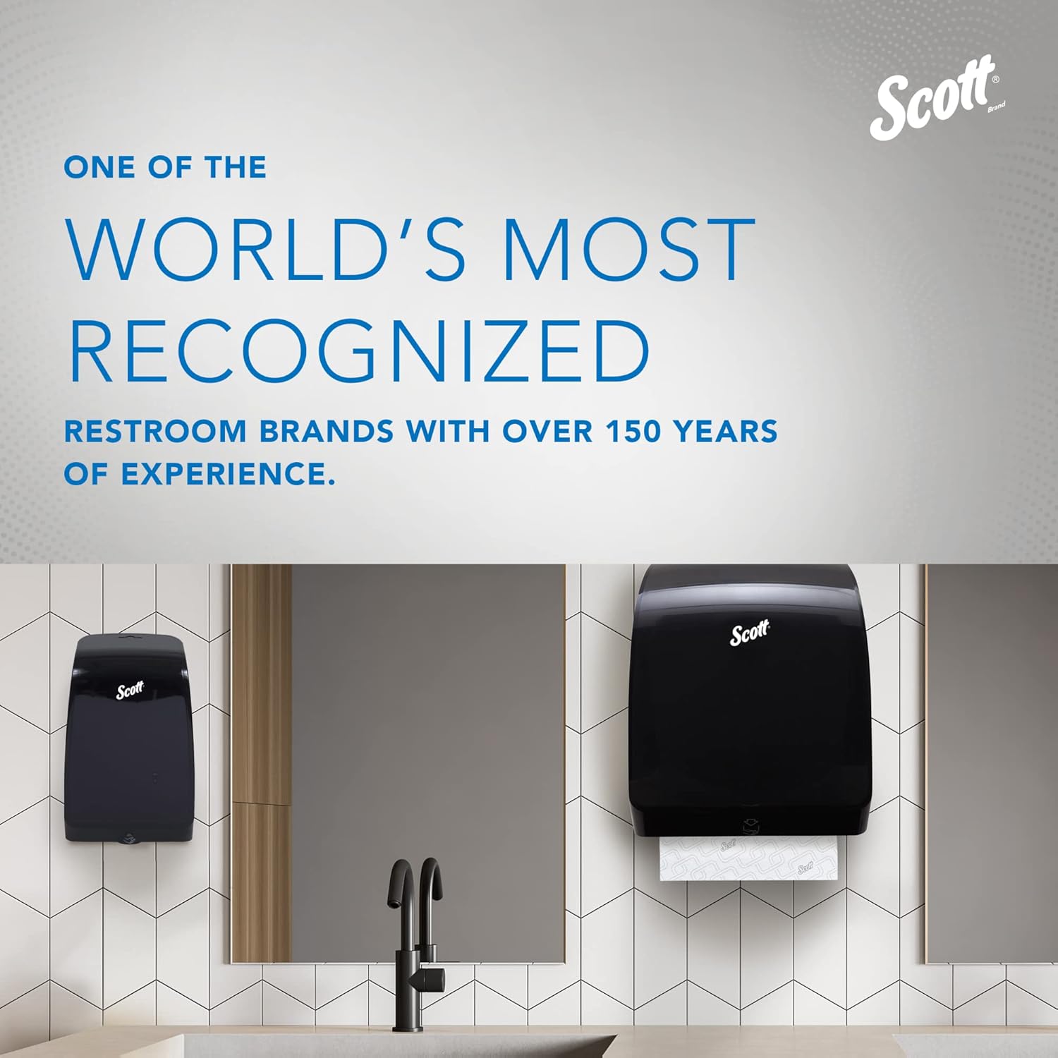 Scott Essential High Capacity Hard Roll Paper Towels with Absorbency Pockets (02001), For Use with Scott Essential Dispenser