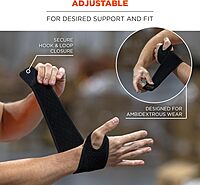 Ergodyne ProFlex 425 Neoprene Wrist Wrap Support with Thumb Loop, Ambidextrous Design