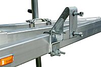 CE Smith - 27310G Heavy Duty Side Mount Spare Tire Carrier for Trailer - Holder for 4 or 5 Lug Wheels Up to 15"