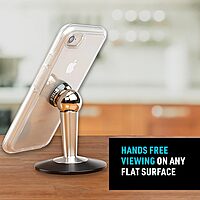 Nite Ize Steelie Pedestal Mount - Tabletop Stand Compatible with MagSafe iPhones & Tablets - Magnetic Desk Phone Mount