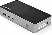 StarTech.com USB-C Dock - Dual Monitor 1080p HDMI Laptop Docking Station - 65W Power Delivery - 1x USB-C, 3x USB-A, Ethernet - Dual Video Display USB 3.1 Gen 1 Type-C Dock - Mac & Windows (DK30CHHPD)