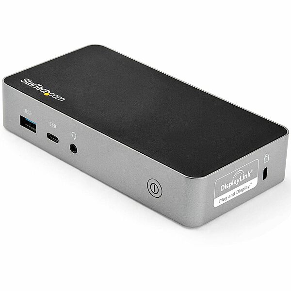 StarTech.com USB-C Dock - Dual Monitor 1080p HDMI Laptop Docking Station - 65W Power Delivery - 1x USB-C, 3x USB-A, Ethernet - Dual Video Display USB 3.1 Gen 1 Type-C Dock - Mac & Windows (DK30CHHPD)