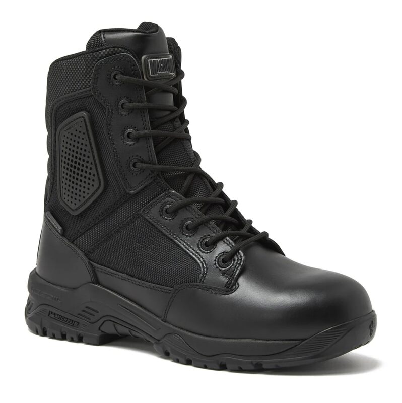 MAGNUM Strike Force 8" Side Zipper Tactical Boots w/ Slip- and Oil-Resistant MICHELIN Outsole