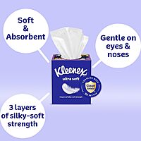 Kleenex Ultra Soft Facial Tissues, 3-Ply