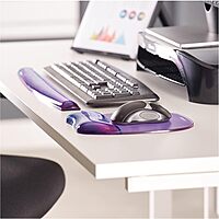 Fellowes Crystals Gel Keyboard Wrist Rest - Purple (91437)
