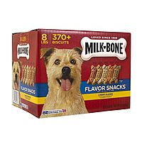 Milk-Bone Flavor Snacks Dog Biscuits, 8 lb — 370 Treats