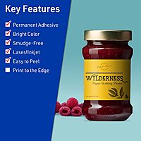 Avery Printable Rectangle Labels, Sure Feed Technology, 5 x 3-1/2, Bright Yellow, Laser/Inkjet Printable