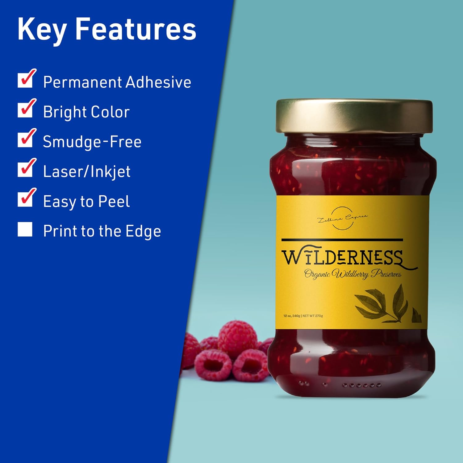 Avery Printable Rectangle Labels, Sure Feed Technology, 3-1/3" x 4", Bright Yellow, Laser/Inkjet Printable