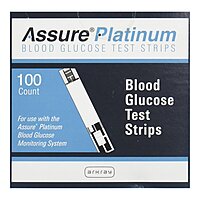 Assure Platinum Blood Glucose Test Strips 100/Box Assure Platinum Blood Glucose Test Strips 100/Box