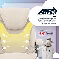 Serta Bryce Executive Office Chair, Ergonomic Computer DeskChairs with Patented AIR Lumbar Support, Bonded Leather