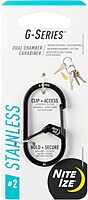 Nite Ize G-Series Dual Chamber Stainless Steel Carabiner