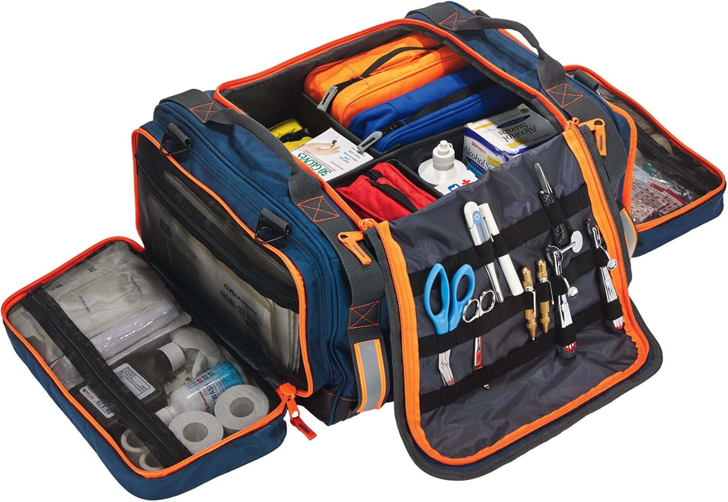 Ergodyne Arsenal 5216 First Responder Medical Trauma Supply Jump Bag for EMS, Police, Firefighters , Blue