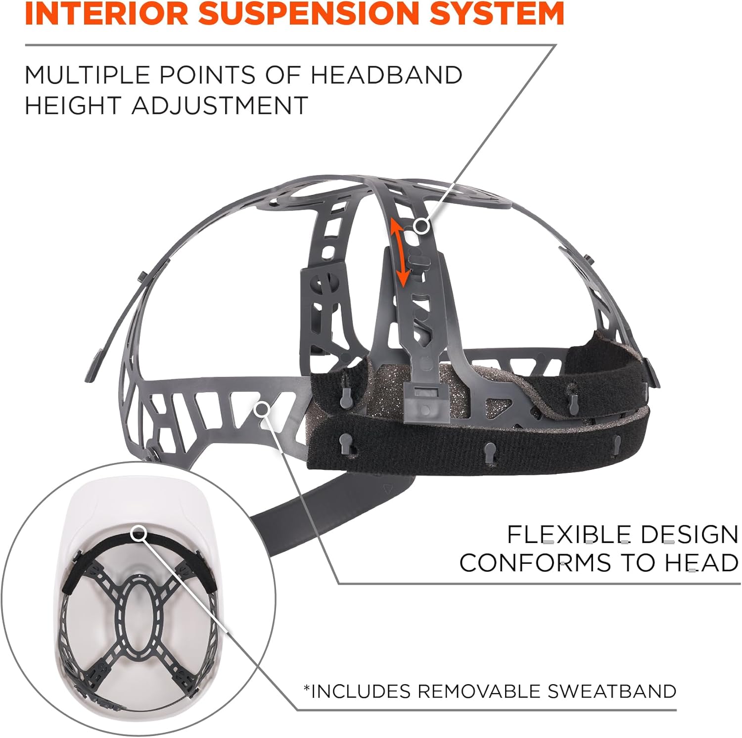 ERGODYNE Skullerz 8951 Vented Hard Shell Bump Cap with Suspension