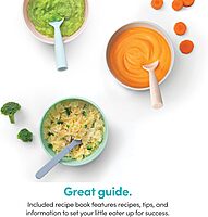 NutriBullet NBY-50100 Baby Complete Food-Making System, 32-Oz, White, Blue, Clear 32-oz.