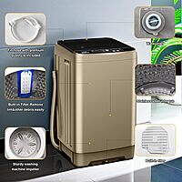 Lavadora completamente automática, 17.7 libras Lavadora completamente automática, 17.7 libras