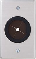 C2G Legrand Cable Pass Through with Rubber Grommet, Grommet Wall Plate Works as Pass Through Wall Plate, Brushed Aluminum
