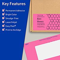AVERY Printable Rectangle Labels, Sure Feed Technology, Print-to-The-Edge, Laser/Inkjet Printable