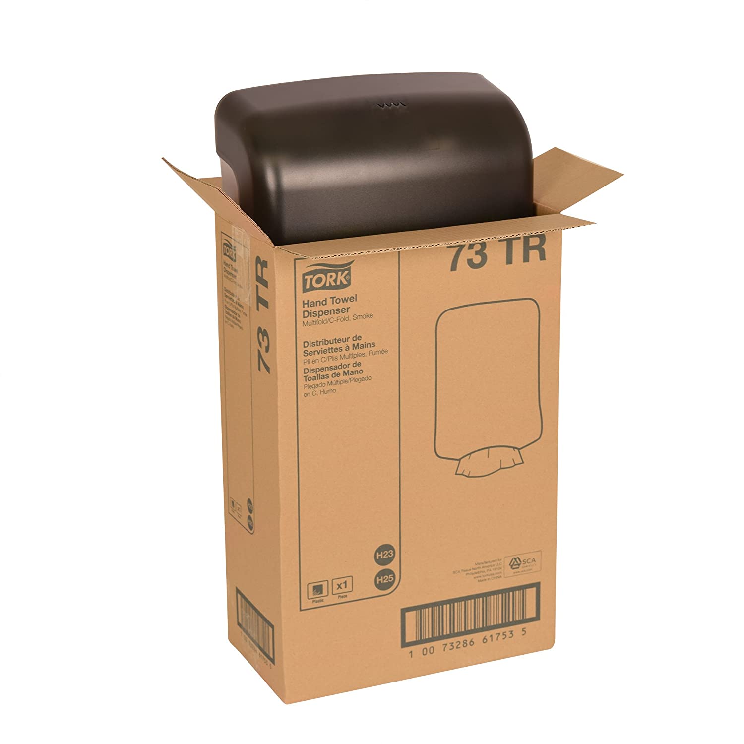Tork Multifold and C-Fold Hand Towel Dispenser Smoke