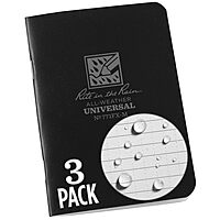 RITE IN THE RAIN Weatherproof Mini-Stapled Notebook, Field-Flex Cover, Universal Pattern