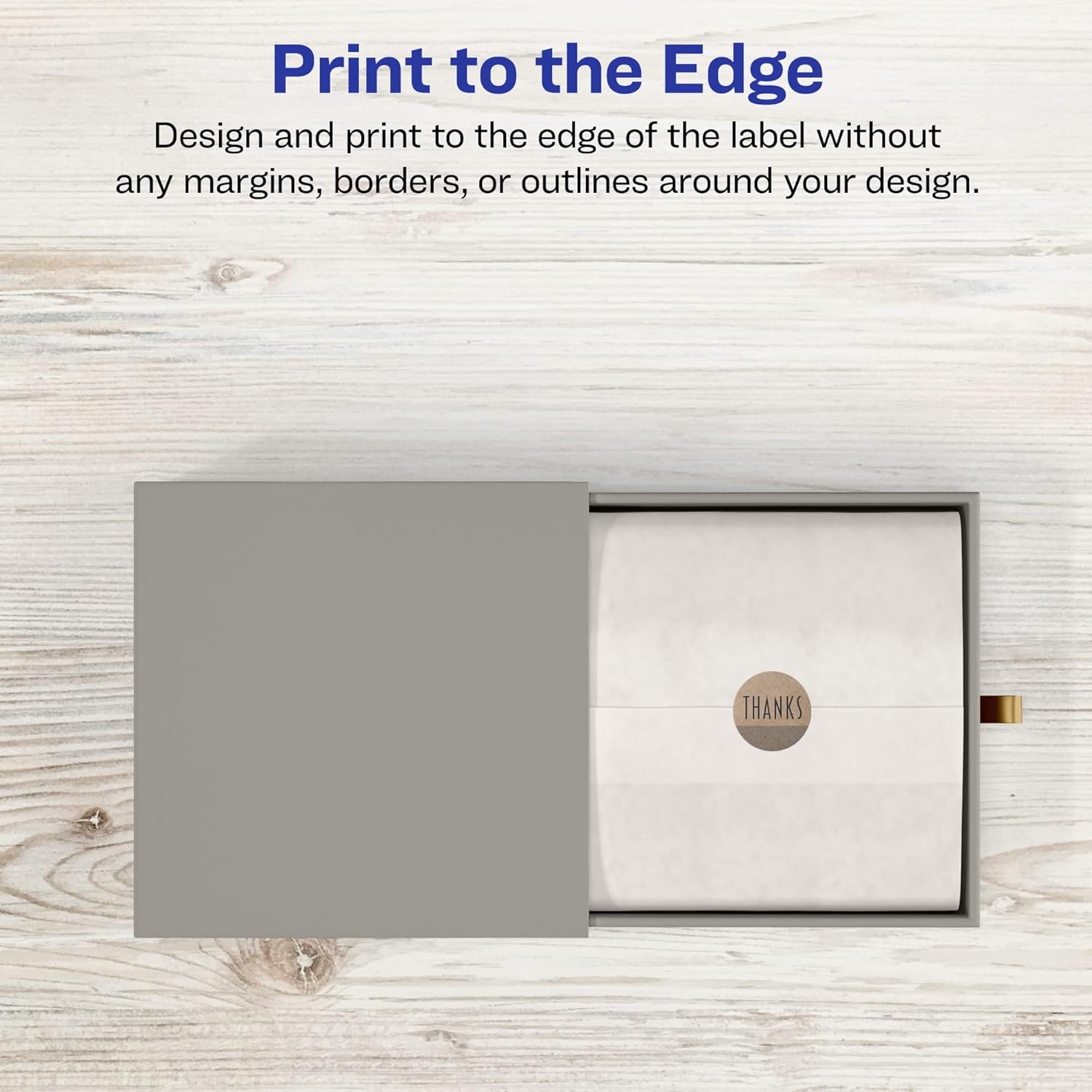 Avery Kraft Brown Round Labels, Sure Feed Technology, 1" Diameter, Print-to-The-Edge, Laser/Inkjet Printable