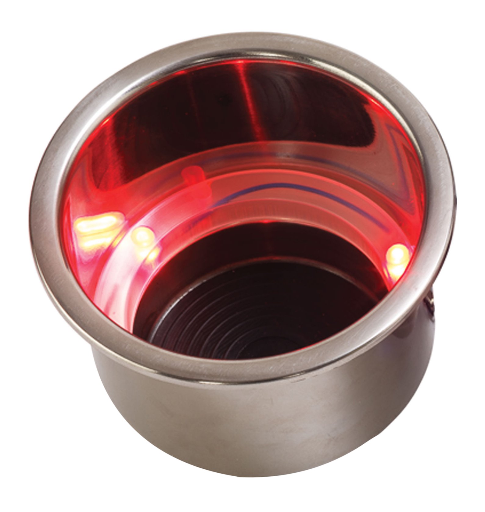 Sea-Dog LED Flush Mount Combo Drink Holder w/Drain Fitting