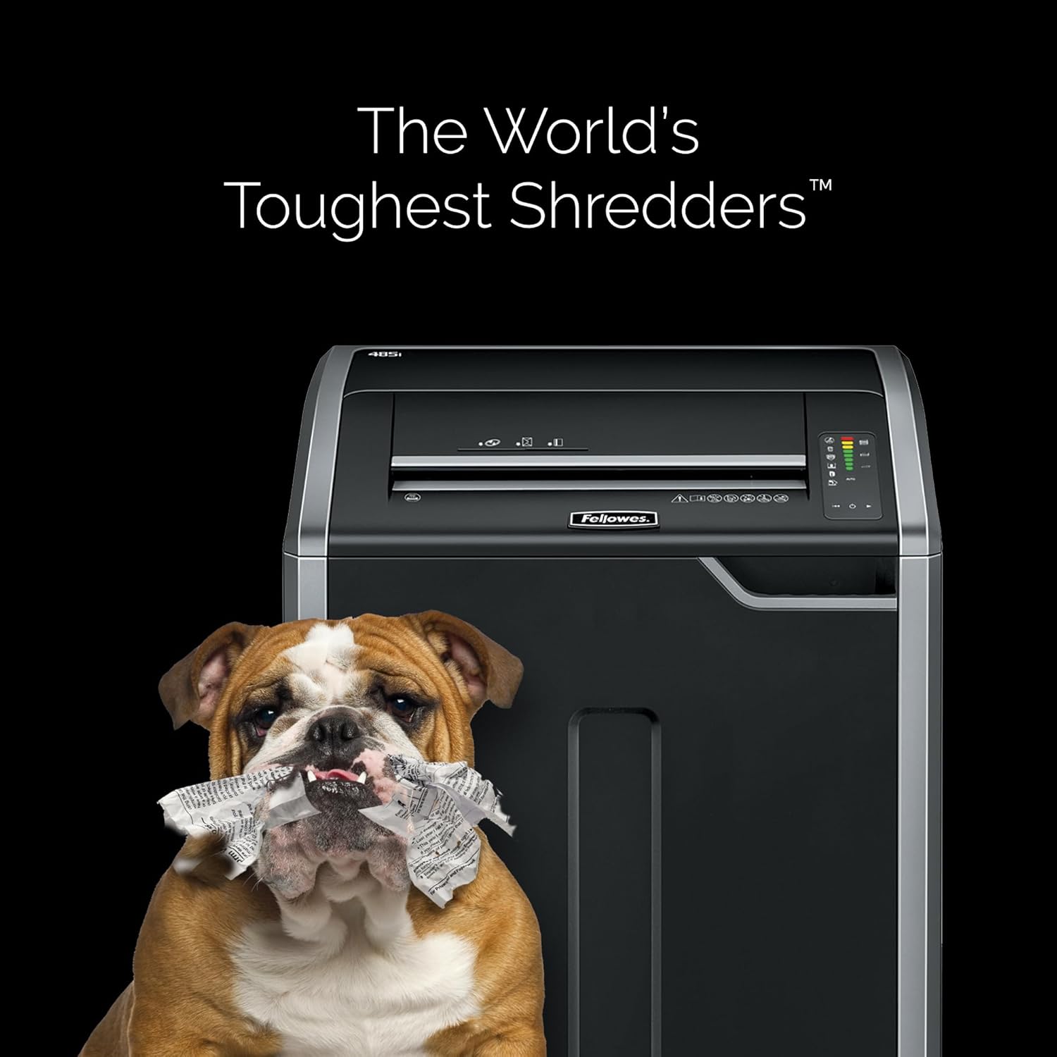 Fellowes Powershred 100% Jam Proof Continuous-Duty Strip-Cut Shredder