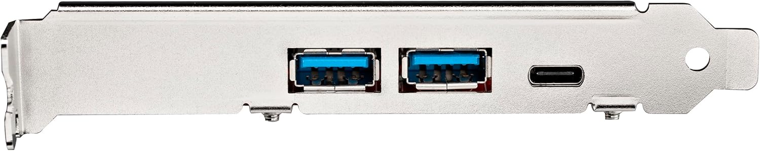 StarTech.com 5-Port USB PCIe Card - 10Gbps USB 3.1 Gen 2 PCIe Card w/ 1x USB-C & 2X USB