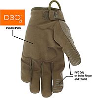 MCR SAFETY 963 TaskFit Mechanics Gloves, Synthetic Leather Padded Palm