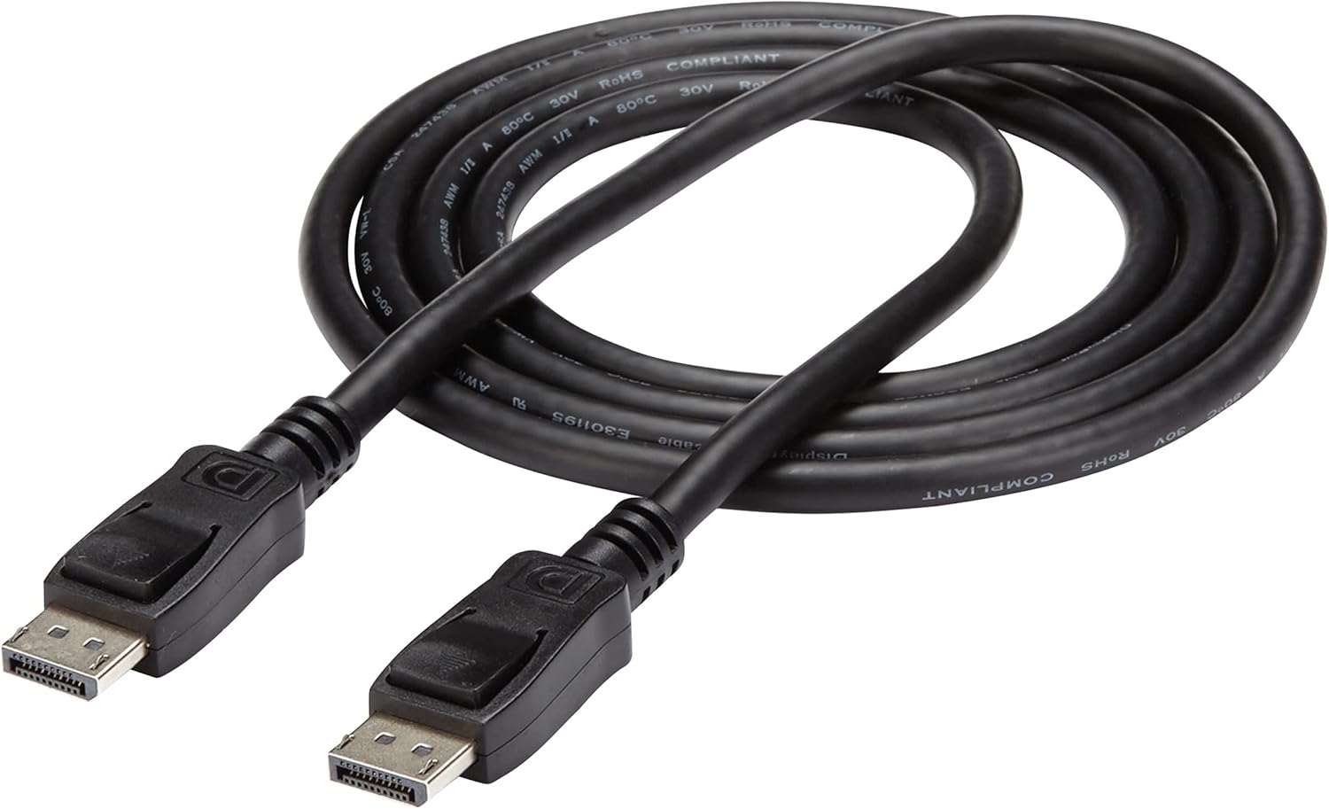 StarTech.com DISPLPORT6L 6-Feet DisplayPort Cable with Latches - M/M