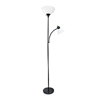 SIMPLE DESIGNS LF2000 Mother-Daughter Floor Lamp with Reading Light
