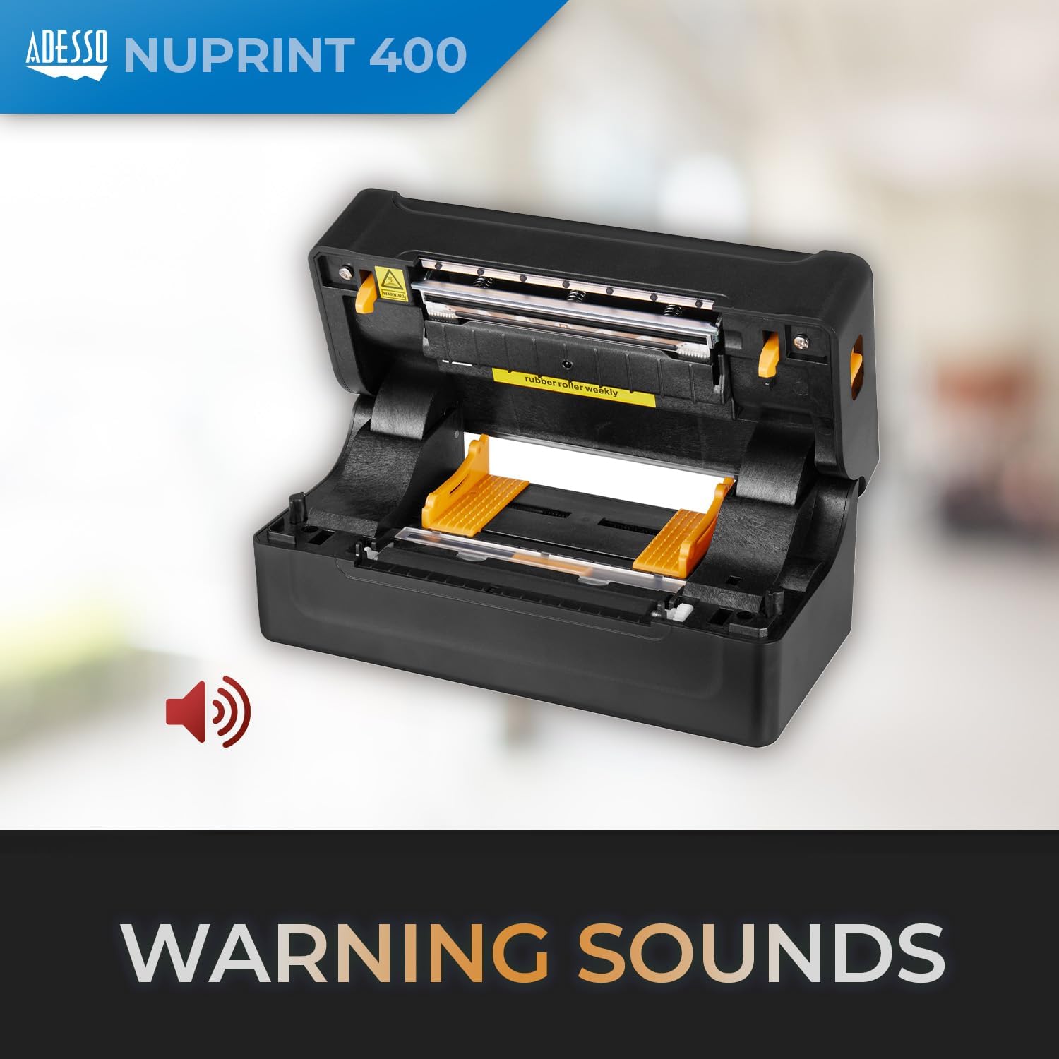 NuPrint 400 USB Thermal Label Printer – 4" (101mm) Thermal Paper, Label Printing, 1D & 2D Barcode Printing