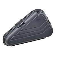 Plano Protector Series Shaped Pistol Case, Large, Black, Hunting Gun Case with Padlock Tabs and Foam Padding