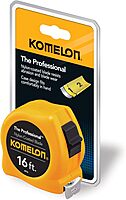 Komelon 4916 The Professional Nylon Coated Steel Blade Tape Measure 16-Inch by 3/4-Inch Yellow Case