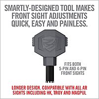 REAL AVID AR15 FRNT Sight ADJSTR PRO