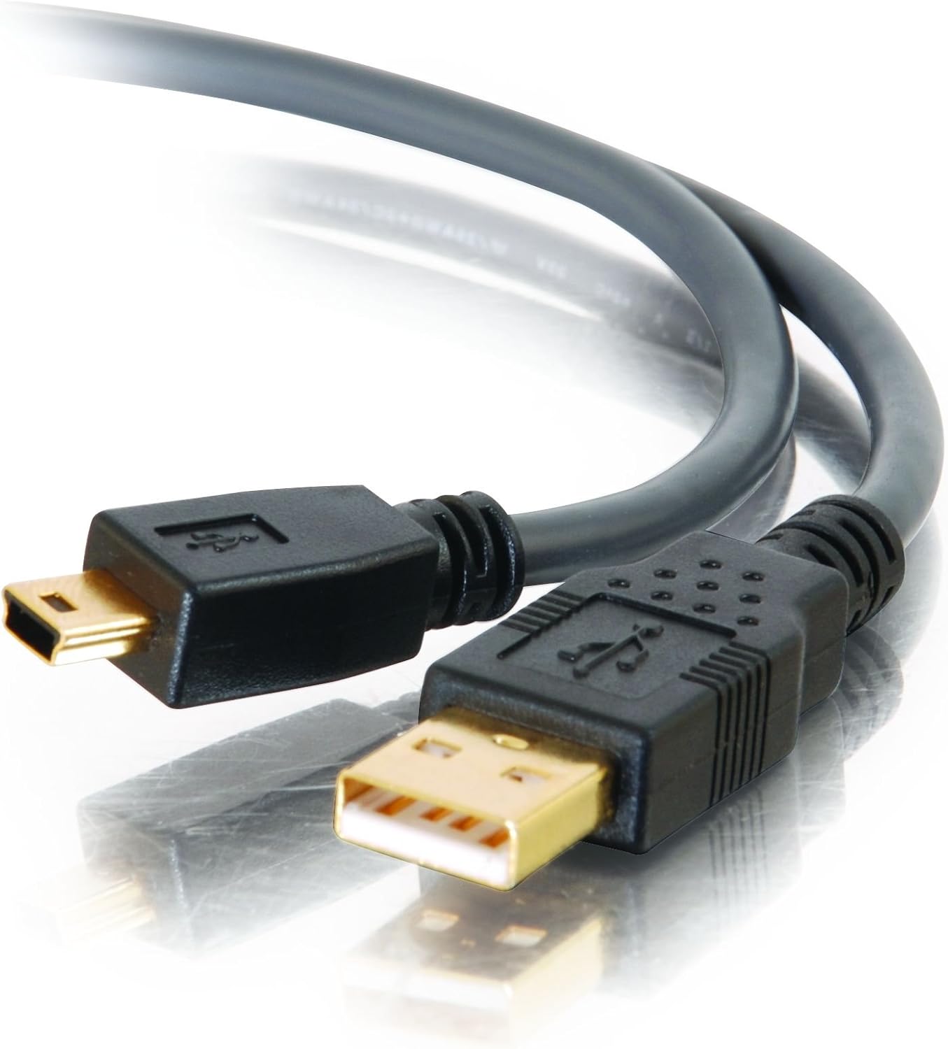 C2G Legrand USB A to B Cable, Female to Male USB Cable, USB Mini Cable, 6.56 Foot (2 Meters) Data Transfer Cable