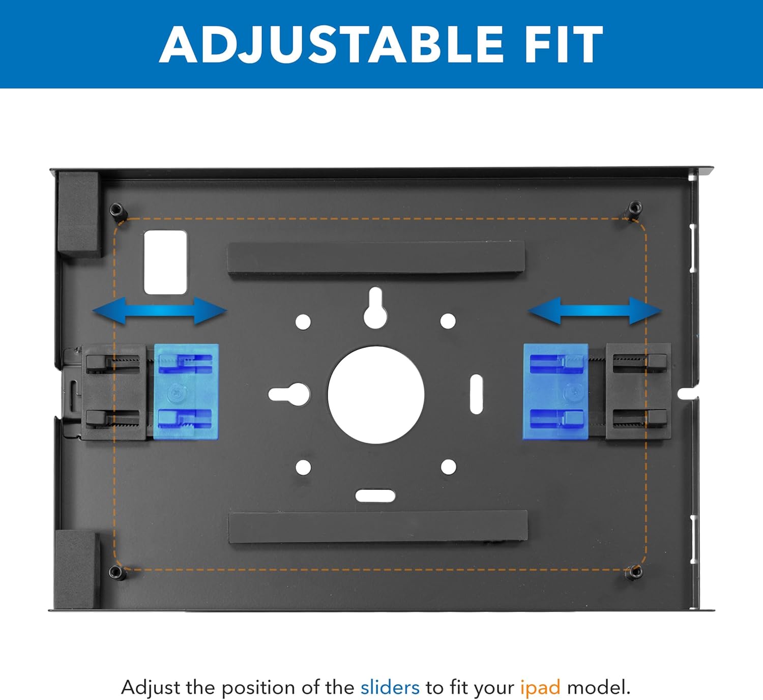 Mount-It! Anti-Theft Floor Stand Compatible with iPad, Contact-Less Universal Lockable Tablet Kiosk