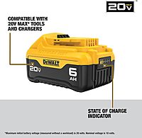DEWALT 20V MAX 6 Ah Lithium Ion Battery 2-Pack (DCB206-2)