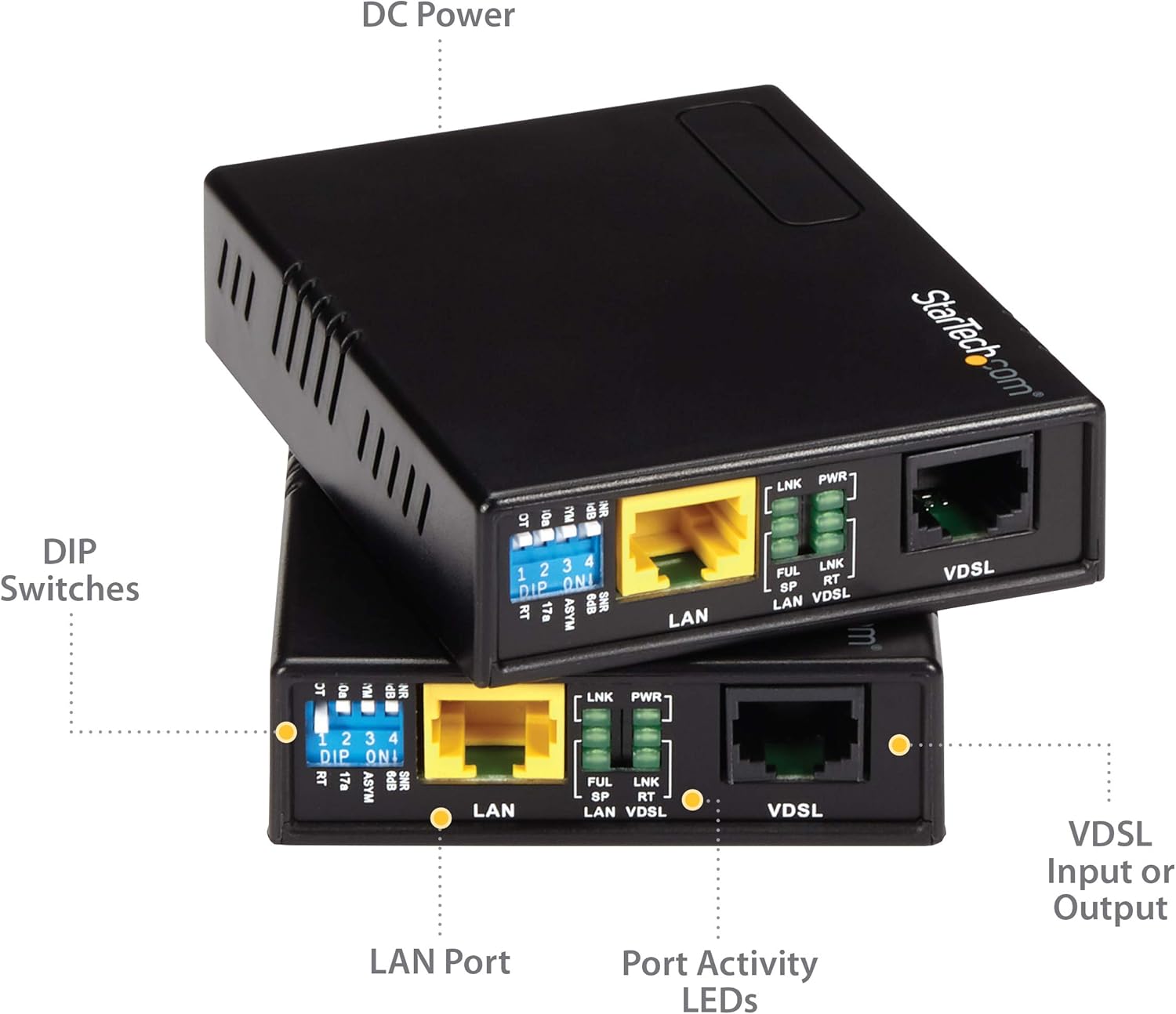 StarTech.com VDSL2 Ethernet Extender Kit Over Single-Pair Wire