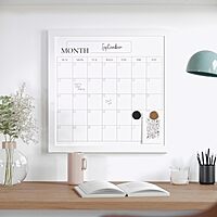 Martha Stewart Everette Magnetic Monthly Calendar Dry-Erase Board